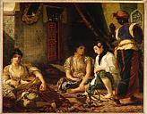 Femmes d'Alger dans leur appartement, Eugène Delacroix, 1834, musée du Louvre, Paris