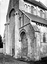 Saint-Gabriel-Brécy : Prieuré de Saint-Gabriel (ancien) - Eglise, façade ouest