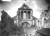 Soissons : Eglise Saint-Pierre-au-Parvis  (ancienne) - Façade ouest, revers