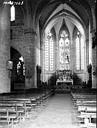 Lachalade : Abbaye cistercienne  (ancienne) - Eglise, nef, vue de l'entrée