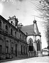 Saint-Mihiel : Abbaye  (ancienne) - Palais abbatial, façade et abside de la chapelle