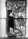 Rouen : Eglise Saint-Godard - Vitrail, baie 15, Apparition du Christ, septième panneau