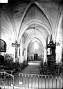 Cercles : Eglise Saint-Cybard - Nef, vue du choeur