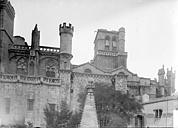 Béziers : Cathédrale Saint-Nazaire - Façade sud: parties hautes