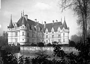 Azay-le-Rideau : Château - Vue prise depuis le parc, côté nord-est