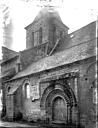 L'Ile-Bouchard : Eglise Saint-Gilles - Façade nord : Portail et clocher
