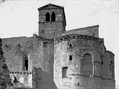 Saint-Romain-le-Puy : Prieuré Saint-Romain (ancien)* église - Abside et clocher