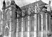 Meaux : Cathédrale Saint-Etienne - Transept et abside, au sud