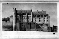Loches : Château - Logis Royal : Elévation de la façade est