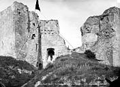 Beaufort : Château de Beaufort-en-Vallée (ruines) - Grand escalier