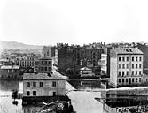 Lyon :  - Vue des quartiers des Brotteaux (partie droite d'un panorama)