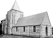 Cerlangue (La) : Eglise du hameau de Saint-Jean-d'Abbetot - Ensemble nord-ouest