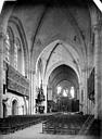 Angers : Cathédrale Saint-Maurice - Vue intérieure de la nef, vers le choeur