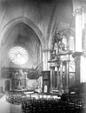 Angers : Cathédrale Saint-Maurice - Vue intérieure du choeur et du transept nord