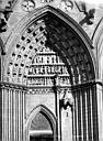 Bayeux : Cathédrale Notre-Dame - Portail nord de la façade ouest : Tympan