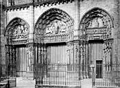 Chartres : Cathédrale Notre-Dame - Portail de la façade ouest : ensemble