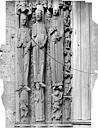 Chartres : Cathédrale Notre-Dame - Portail nord de la façade ouest : statues-colonnes du piédroit gauche