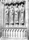 Paris 04 : Cathédrale Notre-Dame - Portail sud de la façade ouest : statues-colonnes