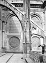 Paris 04 : Cathédrale Notre-Dame - Façade nord : arc-boutant vu de profil, à l'est du transept