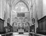 Saint-Seine-l'Abbaye : Eglise - Vue intérieure du choeur : Jubé
