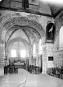 Petit-Quévilly (Le) : Léproserie de Saint-Julien-le-Chartreux (ancienne), chapelle Saint-Julien - Vue intérieure de la nef, vers le choeur