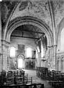 Petit-Quévilly (Le) : Léproserie de Saint-Julien-le-Chartreux (ancienne), chapelle Saint-Julien - Vue intérieure de la nef, vers l'entrée