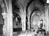 Vallon-en-Sully : Eglise - Vue intérieure de la nef, vers le nord-est