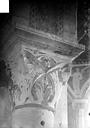 Hérisson : Eglise du Chateloy - Chapiteau à motifs décoratifs
