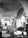 Solignac : Eglise - Vue intérieure du choeur, vers l'ouest