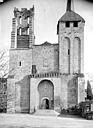 Saint-Avit-Sénieur : Abbaye (ancienne) - Eglise : façade ouest