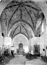 Saint-Avit-Sénieur : Abbaye (ancienne) - Eglise : Vue intérieure de la nef, vers le choeur