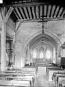 Crocy : Eglise Saint-Hilaire - Vue intérieure de la nef, vers le choeur
