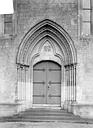 Saint-Contest : Eglise Saint-Contest - Portail de la façade ouest