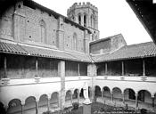 Saint-Lizier : Cathédrale Notre-Dame de la Sède ou Siant-Lizier (ancienne) - Cloître : vue d'ensemble