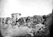 Tonquédec : Château de Tonquédec (ruines) - Cour