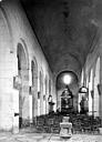Varen : Eglise Saint-Pierre, Saint-Serge - Vue intérieure de la nef, vers le choeur