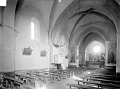 Gerland : Eglise - Vue intérieure de la nef, vers le nord-est