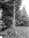 Grosbois-en-Montagne (supposé) * Grobois-les-Tichey (supposé) : Croix monumentale - Vue d'ensemble : avers