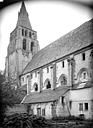 Cormery : Abbaye bénédictine (ancienne) - Façade sud et clocher