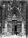 Strasbourg : Cathédrale Notre-Dame - Portail nord de la façade ouest