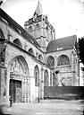 Evreux : Eglise Saint-Taurin - Façade sud : Portail, transept et clocher