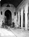 Pont-Croix : Eglise Notre-Dame de Roscudon - Vue intérieure de la nef vers le choeur
