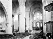 Etampes : Eglise Notre-Dame - Vue intérieure de la nef vers le nord-est