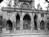Paris 01 : Eglise Saint-Germain-l'Auxerrois - Porche de la façade ouest
