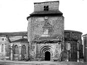 Mas-d'Agenais (Le) : Eglise Saint-Vincent - Façade sud : Transept et abside