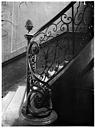 Paris 03 : Hôtel des vivres*Hôtel Mascarani - Rampe d'escalier en fer