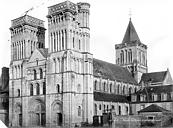 Caen : Abbaye aux Dames (ancienne), Eglise Sainte-Trinité - Ensemble sud-ouest