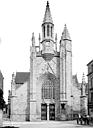 Guérande : Eglise Saint-Aubin (ancienne collégiale) - Façade ouest