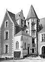 Amboise : Château du Clos-Lucé ou Maison de Léonard de Vinci - Façade avec la tourelle d'angle