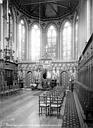 Paris 05 : Collège de Beauvais (ancien) - Chapelle : Vue intérieure de la nef vers le chœur